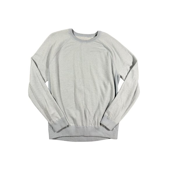 Vince Men's Wool Cashmere Birdseye Raglan Crew Sweater Blue Gray XL Quiet Luxury - Picture 1 of 6